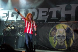Dave Mustaine con la albirroja