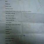 setlist
