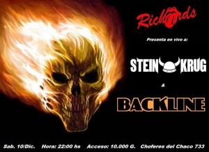Backline & Steinkrug en Richards Pub
