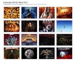 Nominados Categoría Metal