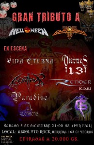 GRAN TRIBUTO A HELLOWEEN Y GAMMARAY