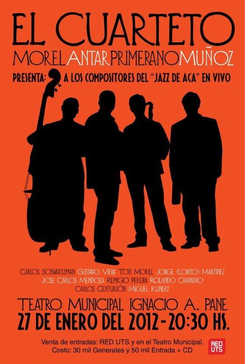 Morel-Antar-Primerano-Muñoz y los compositores del Jazz de Acá en vivo