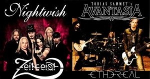 Afiche Avantasia y Nightwish