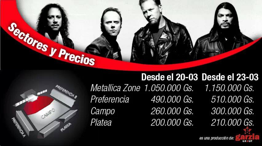 precios_metallica