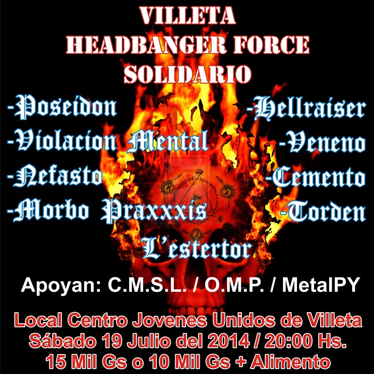 Villeta Headbanger Force Solidario