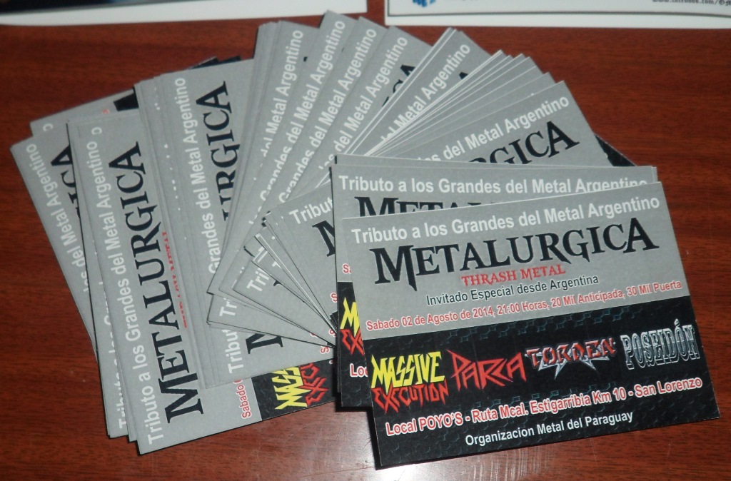 Entradas - Tributo al Metal Argentino