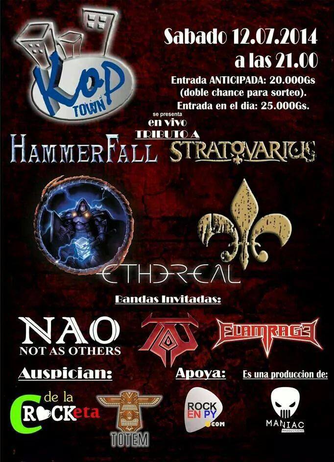 Ethereal - Tributo a HammerFall y Stratovarius