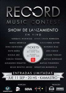 Record Music Contest - Show lanzamiento en Kamastro