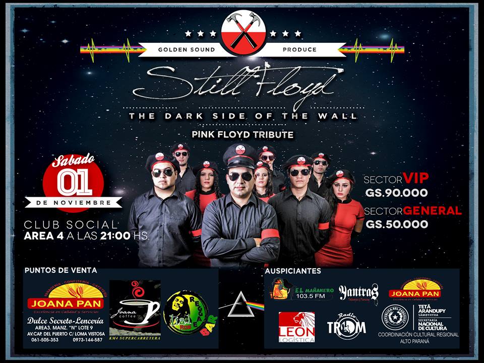 Still Floyd el 1 de Noviembre en el Club Social Area 4 - Ciudad del Este