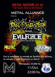 Toxic Revolution en Paraguay - Metal Nation 25 th