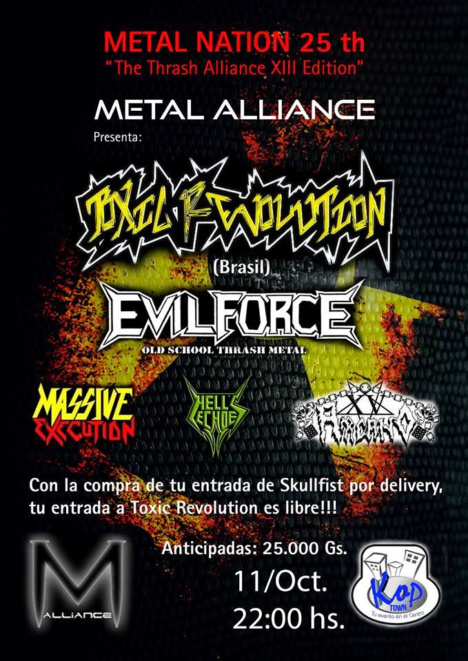 Toxic Revolution en Paraguay - Metal Nation 25 th