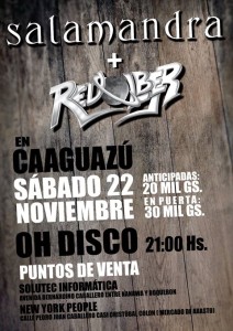 Salamandra y Revolber en la ciudad de Caaguazú