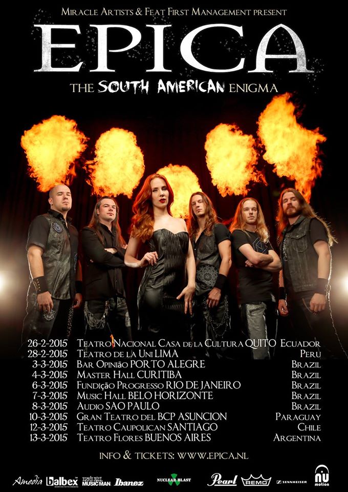 Epica en Paraguay - Marzo 2015