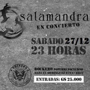 Salamandra en concierto