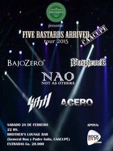 Five Bastards Arrived Tour 20015 - Caacupe