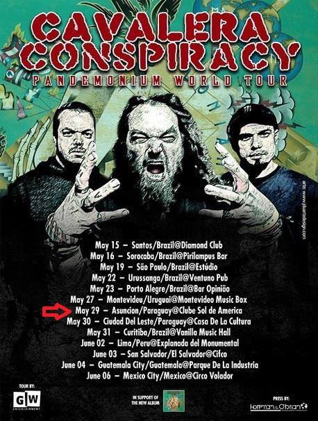 Cavalera Consipiracy - "Pandemonium World Tour "