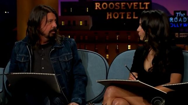Dave Grohl en el programa "Late Late Show With James Corden"