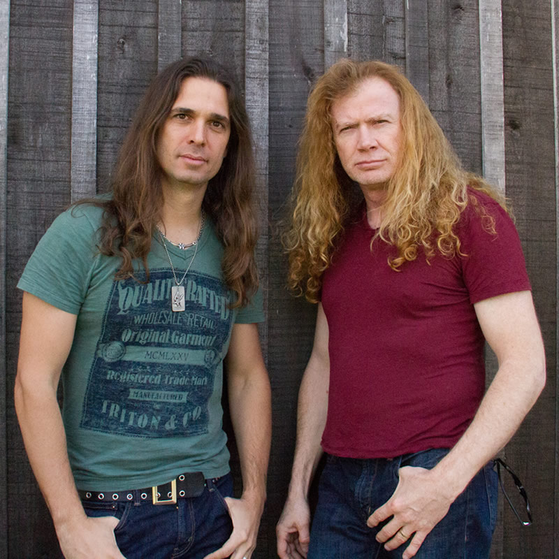 Kiko Loureiro y Dave Mustaine