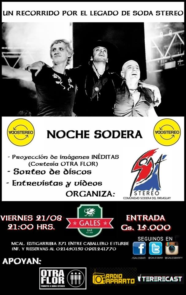 Noche Sodera en Gales Bar