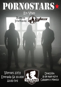 151127 Flyer Villains Pub Pornostars Vertical