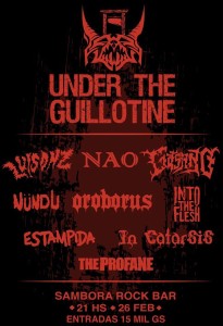 Under The Guillotine - 2da Edición en Sambora Rock Bar