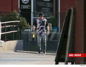 axl rose in estudio