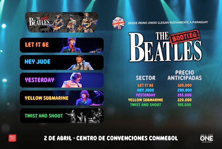 The Bootleg Beatles en Paraguay - Precios y Sectores