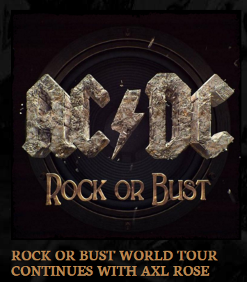 Portada de la noticia en la pagina de AC/DC.
