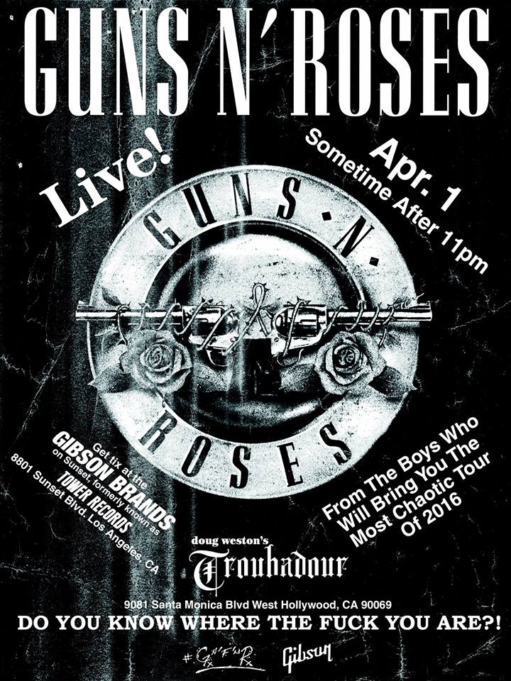 Guns N´Roses en vivo !