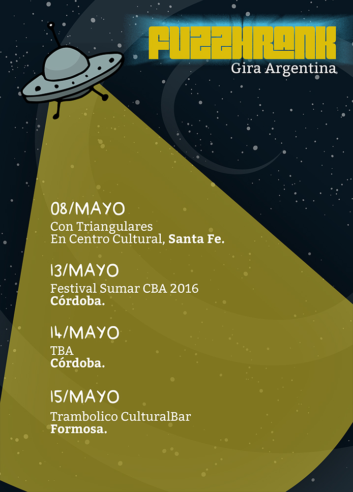 Fuzzkrank Gira Argentina Mayo 2016