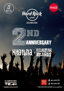 Hard Rock Cafe Asunción festeja su 2do. Aniversario