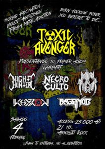 Toxic Avenger presenta su primer álbum "Warpath"