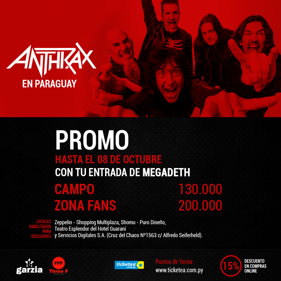 Anthrax en Paraguay - Promo