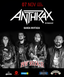 Mythika, 1ra. Banda Invitada para el Concierto de Anthrax en Paraguay