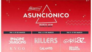 asuncionico line up oficial
