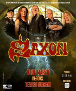 Saxon en Paraguay -Afiche Oficial